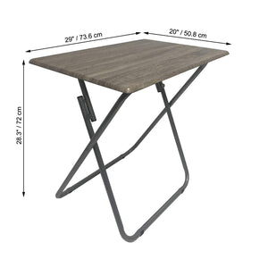 ITY International - Table Pliable Jumbo en MDF, 29"x20"x28.3", Gris Taupe - Simple Boutique