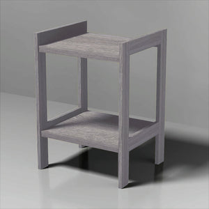 ITY International - Table d'appoint/ Table de Chevet en MDF, 15.75" x 22" x 15.75", Gris Taupe - Simple Boutique