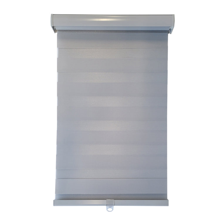 ITY Olivia Stone - Store de Fenêtre à Toile Alternée 78" X 84" Sans Cordon Gris - Simple Boutique