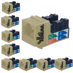 Ideal Industries Cat5e RJ45 100 Type 90 T568A/B Ivoire Paquet de 10 - Simple Boutique
