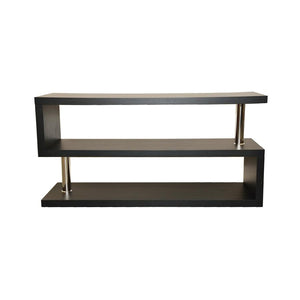Impressions BM-110 - Meuble pour Téléviseur, 48'' x 14''x 24'', Motif Bois Noir - Simple Boutique