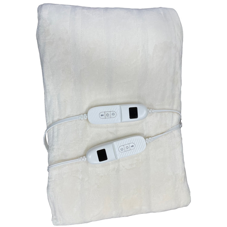 Innovation Confort - Couverture Chauffante pour Lit Double, 84'' x 90'', 10 Réglages de Chaleur, Blanc - Simple Boutique