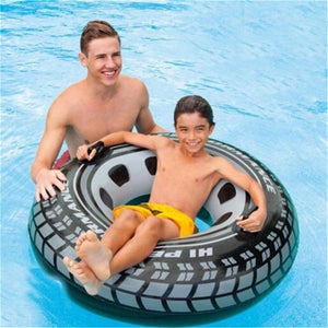 Intex - Boué Géante Gonflable pour Piscine, 36'', Motif de Pneu - Simple Boutique