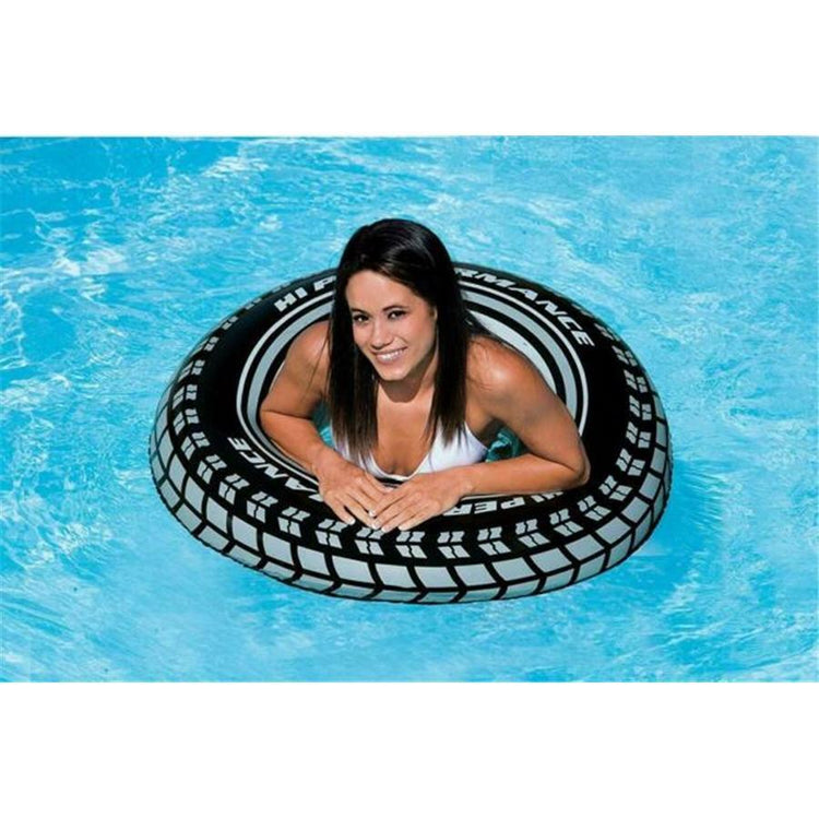 Intex - Boué Géante Gonflable pour Piscine, 36'', Motif de Pneu - Simple Boutique