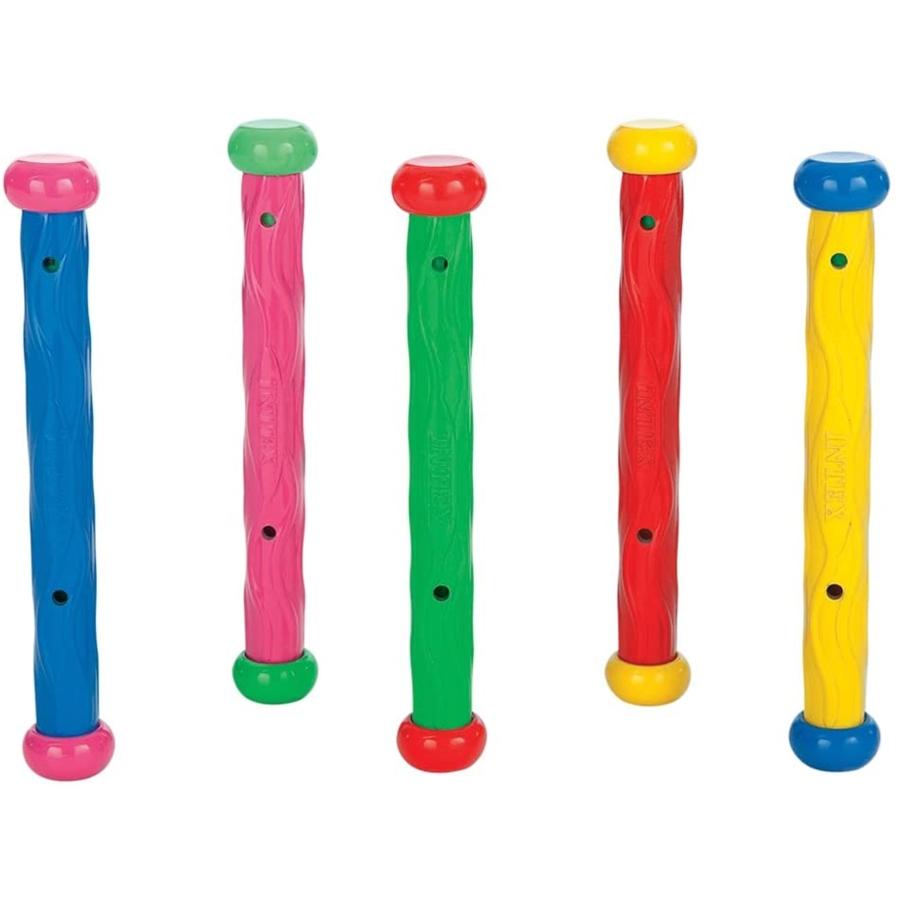 Intex - Ensemble de 5 Bâtons Colorées pour Piscine, Multicolore - Simple Boutique