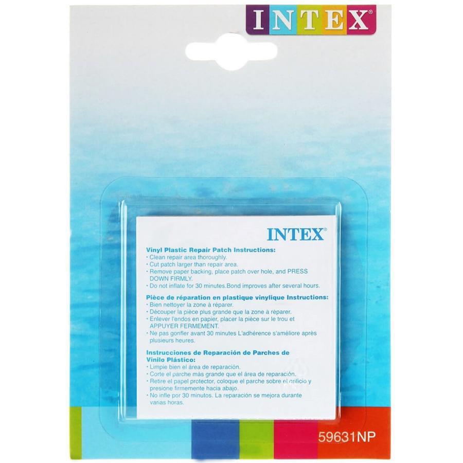 Intex - Ensemble de 6 Rustines de Réparation pour Piscines et Jouets Gonflables - Simple Boutique
