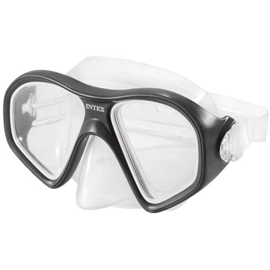 Intex - Ensemble de Plongée Reef Rider, Masque et Tuba, Noir - Simple Boutique