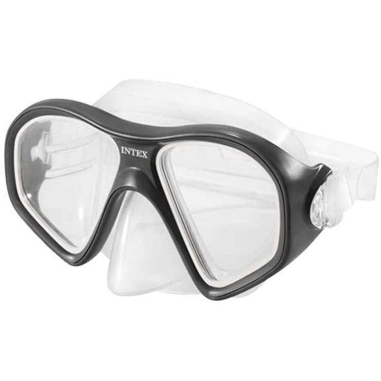 Intex - Ensemble de Plongée Reef Rider, Masque et Tuba, Noir - Simple Boutique