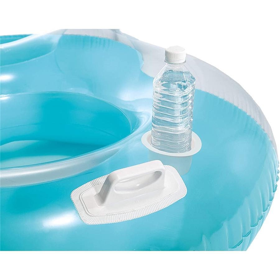 Intex - Fauteuil Gonflable Double pour Piscine, 78'' x 46'', Turquoise - Simple Boutique