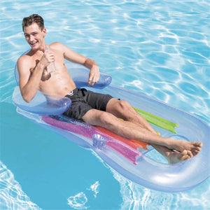 Intex - Fauteuil Gonflable pour Piscine, 63'' x 33.5'', Bleu - Simple Boutique