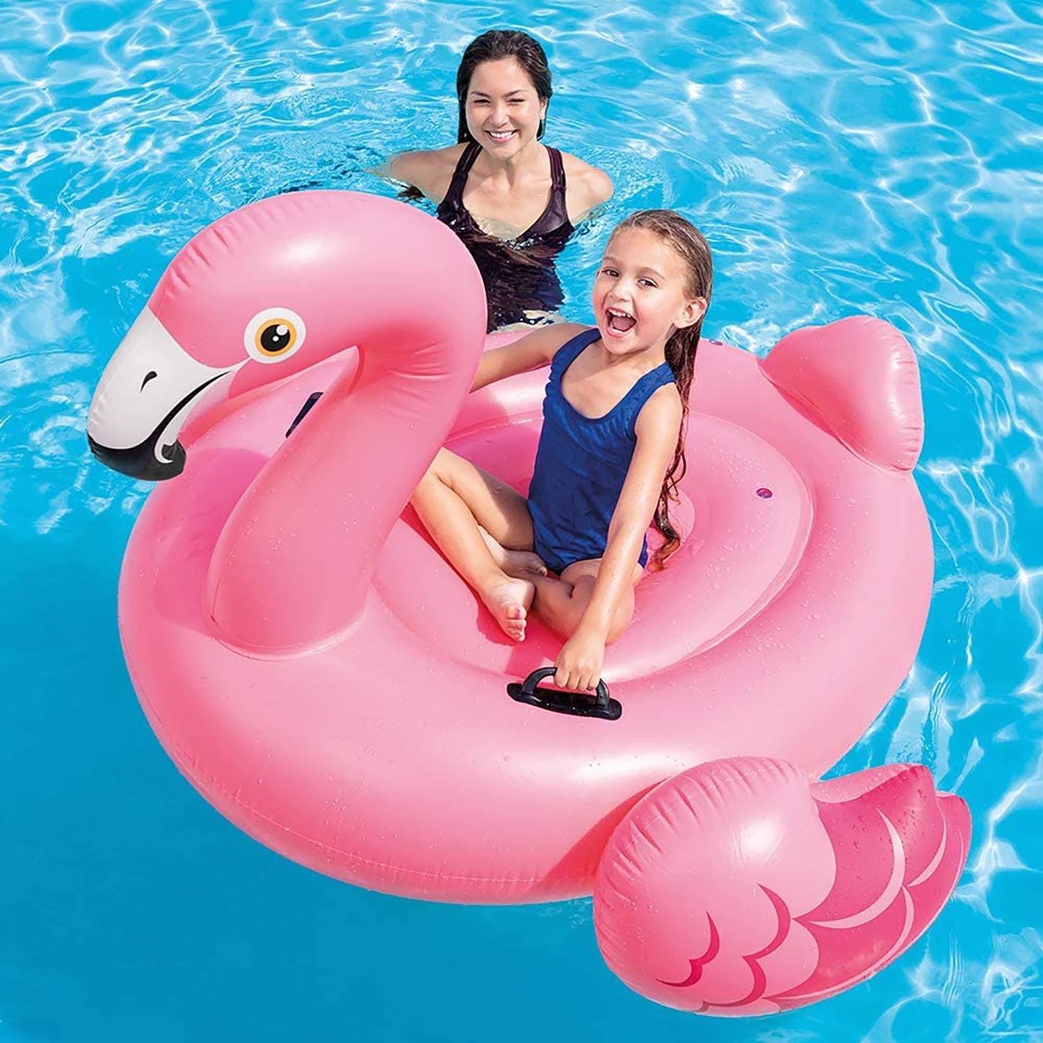 Intex - Flamant Rose Gonflable pour Piscine, 56'' x 54'' x 38'', Rose - Simple Boutique