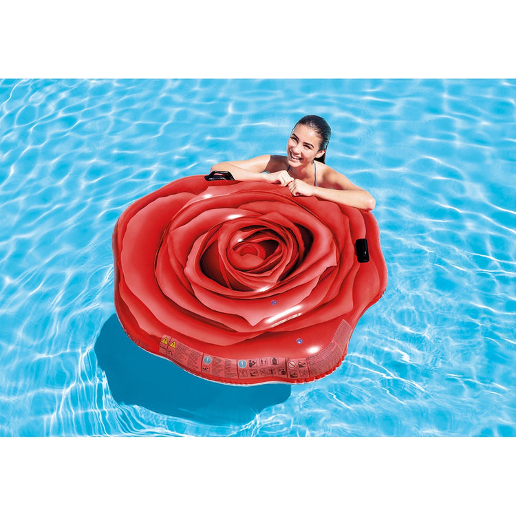 Intex - Flotteur Gonflable pour Piscine, 50'' x 47'', En Forme de Rose Rouge - Simple Boutique