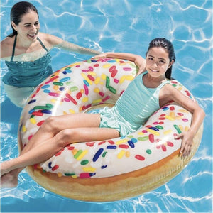 Intex - Grande Boué Gonflable, Diamètre de 39'', Motif Donut Sucré - Simple Boutique