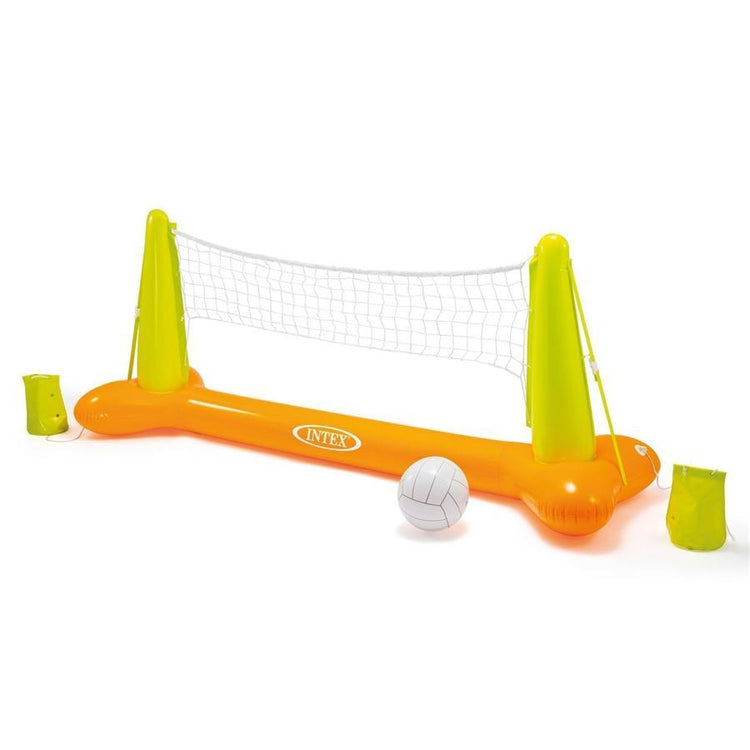 Intex - Jeu de Volley-Ball Gonflable pour Piscine, 94'' x 25'' x 36'', Orange - Simple Boutique