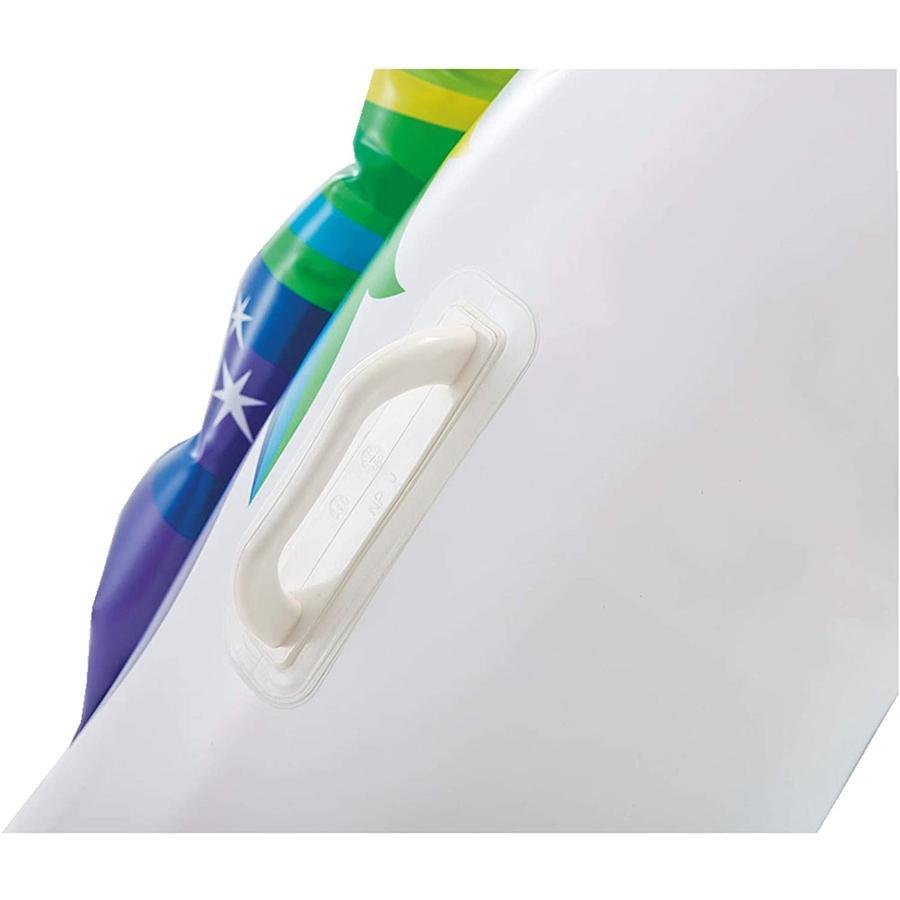 Intex - Jouet Gonflable Chevauchable pour Enfant en Forme de Licorne, 38'' x 55'' x 78'', Blanc - Simple Boutique