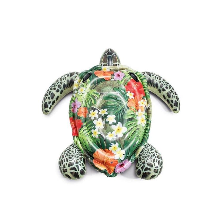Intex - Jouet Gonflable pour Enfant en Forme de Tortue, pour la Piscine, Motif Tropical - Simple Boutique