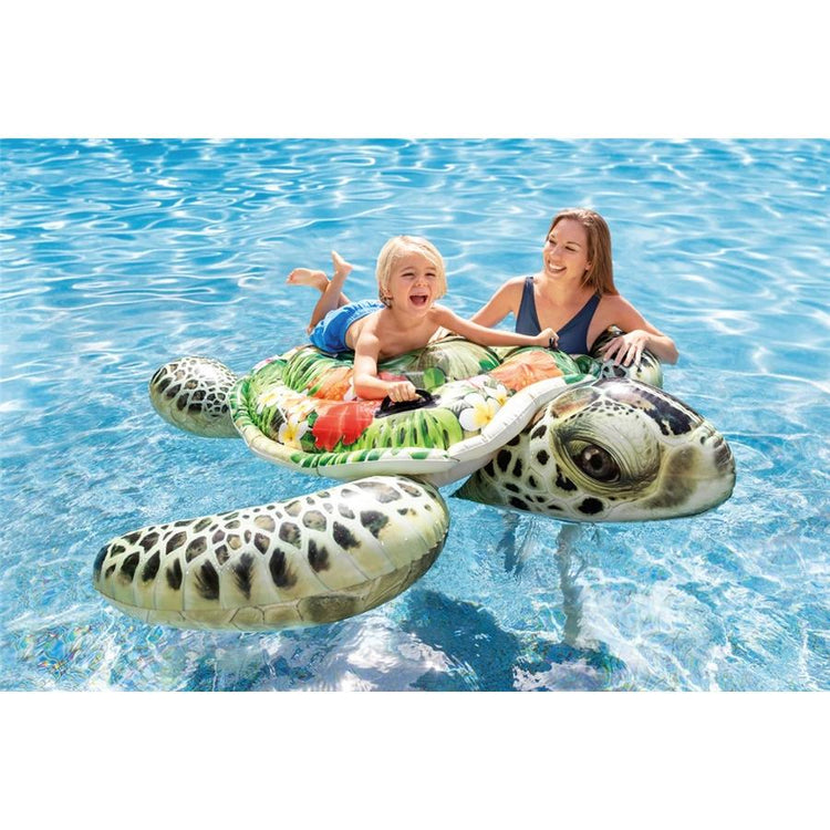 Intex - Jouet Gonflable pour Enfant en Forme de Tortue, pour la Piscine, Motif Tropical - Simple Boutique