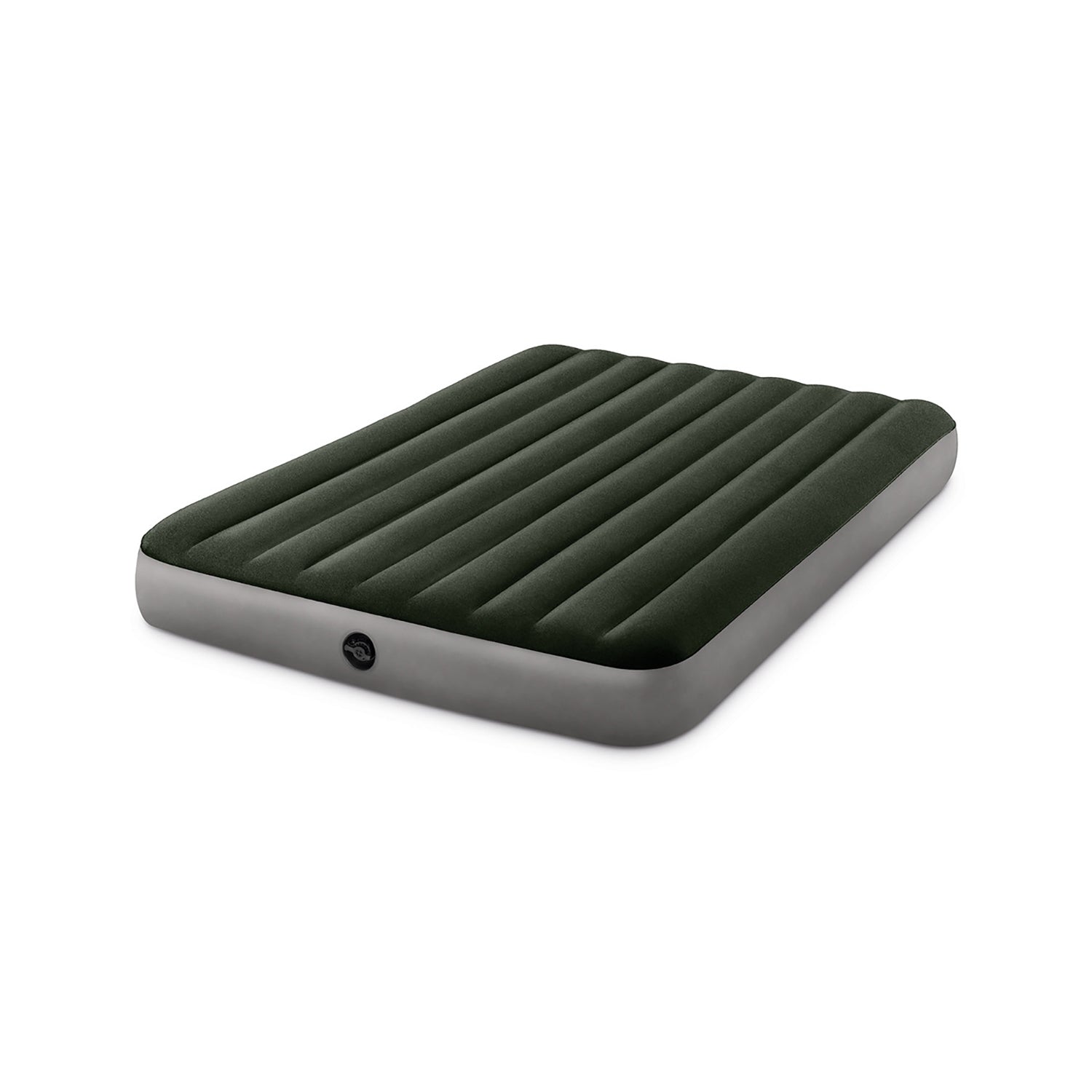 Intex - Matelas Gonflable DuraBeam, Poids Maximum 272Kg avec Pompe à Batterie Portative, Gris - Simple Boutique