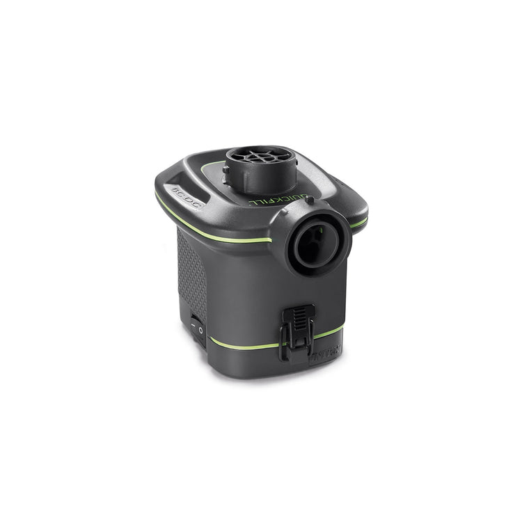 Intex - Matelas Gonflable DuraBeam, Poids Maximum 272Kg avec Pompe à Batterie Portative, Gris - Simple Boutique