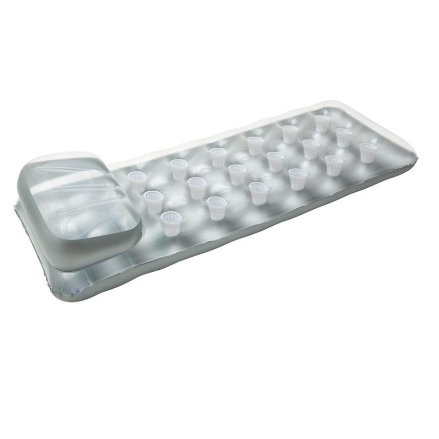 Intex - Matelas Gonflable pour Piscine, 74'' x 28'' , Argenté - Simple Boutique
