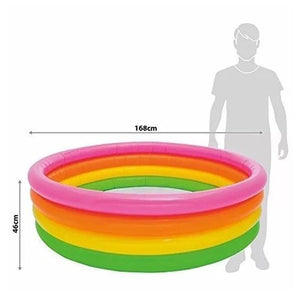 Intex - Piscine Gonflable pour Enfant, 66'' x 18'', Arc-en-Ciel - Simple Boutique