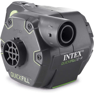 Intex - Pompe à Air Électrique Rechargeable, 3 Buses Interchangeable, Utilisation Interieur ou Exterieur - Simple Boutique
