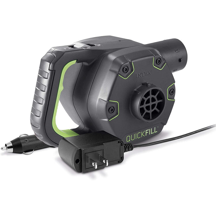 Intex - Pompe à Air Électrique Rechargeable, 3 Buses Interchangeable, Utilisation Interieur ou Exterieur - Simple Boutique