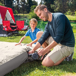 Intex - Pompe à Air Électrique Rechargeable, 3 Buses Interchangeable, Utilisation Interieur ou Exterieur - Simple Boutique