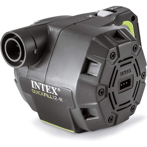 Intex - Pompe à Air Électrique Rechargeable, 3 Buses Interchangeable, Utilisation Interieur ou Exterieur - Simple Boutique