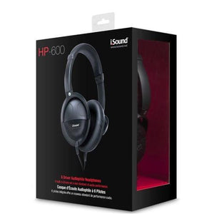 Isound HP-600 Casque D'écoute Filaire Noir - Simple Boutique