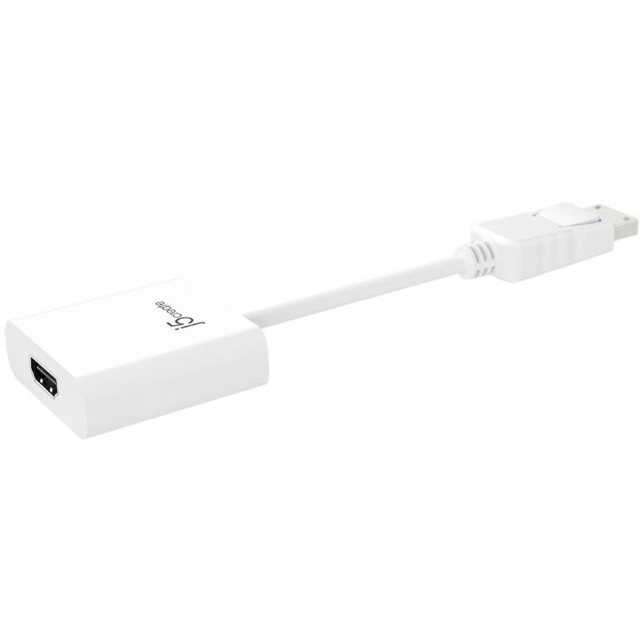 J5Create - Adaptateur DisplayPort à HDMI, Blanc - Simple Boutique