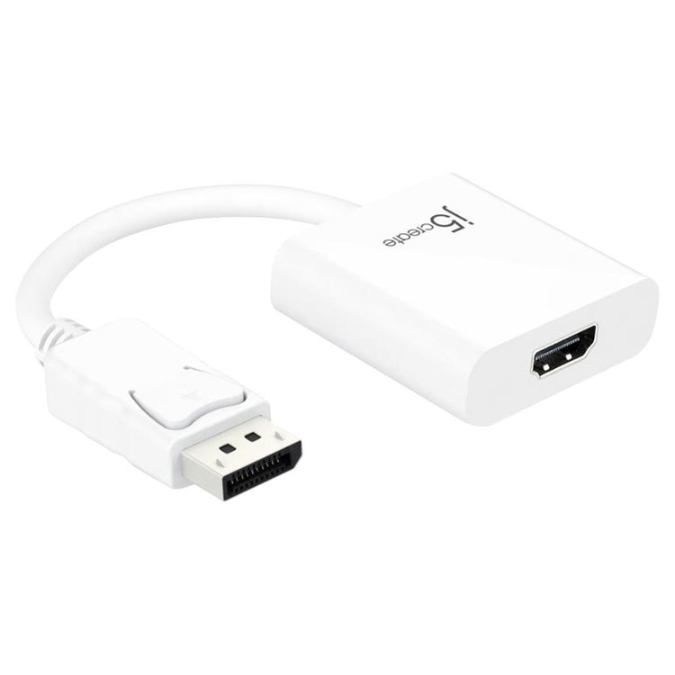 J5Create - Adaptateur DisplayPort à HDMI, Blanc - Simple Boutique