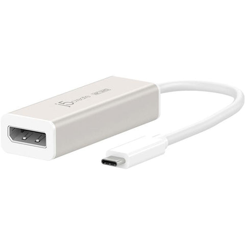 J5Create - Adaptateur Type-C USB à DisplayPort 4K, Blanc