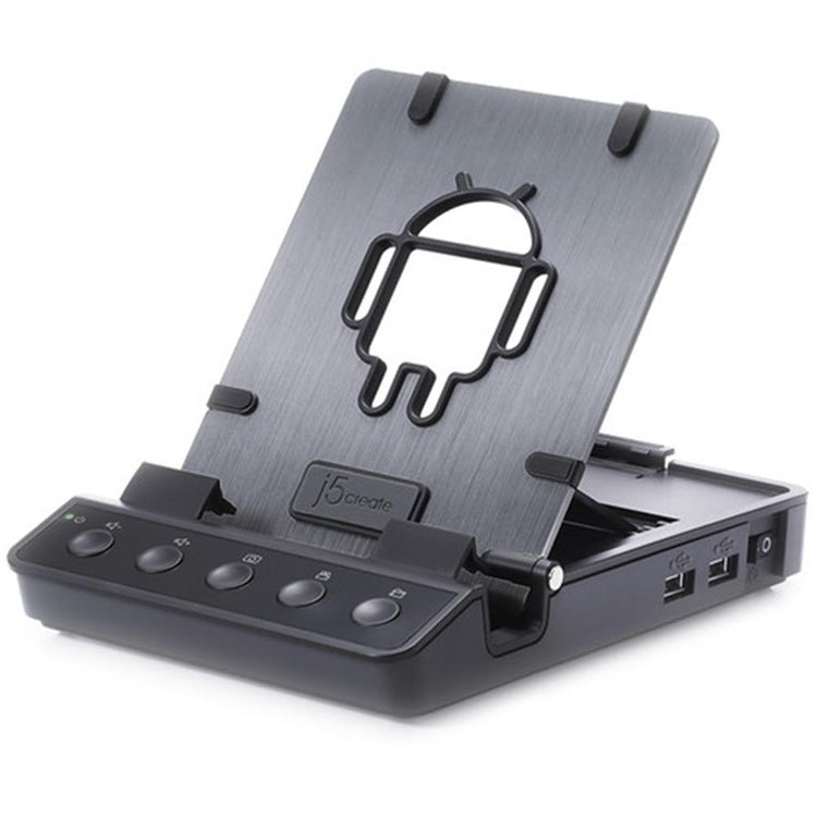 J5Create - Support Android pour Téléphone avec Ports USB avec sortie HDMI et VGA, micro-USB et sortie audio AUX 3,5 mm, Noir - Simple Boutique