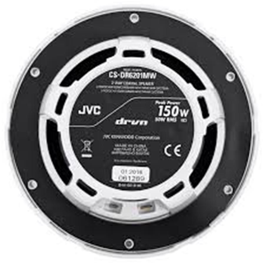 JVC CS-DR6201MW Haut-Parleurs Coaxiaux à 2 Voies 6 1/2 " Marine / MotorSport avec Woofers Résistant à l'eau 150W, Blancs - Simple Boutique