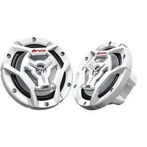 JVC CS-DR6201MW Haut-Parleurs Coaxiaux à 2 Voies 6 1/2 " Marine / MotorSport avec Woofers Résistant à l'eau 150W, Blancs - Simple Boutique