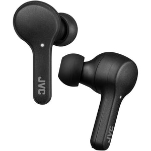 JVC - Écouteurs Gumy Intra-Auriculaire Sans-Fil, Bluetooth 5.0, True Wireless avec Boitier de Recharge, Noir - Simple Boutique