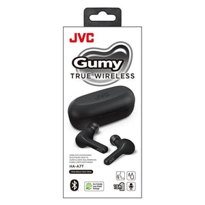 JVC - Écouteurs Gumy Intra-Auriculaire Sans-Fil, Bluetooth 5.0, True Wireless avec Boitier de Recharge, Noir - Simple Boutique