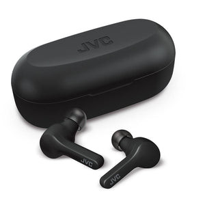 JVC - Écouteurs Gumy Intra-Auriculaire Sans-Fil, Bluetooth 5.0, True Wireless avec Boitier de Recharge, Noir - Simple Boutique