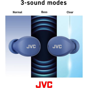 JVC HA-A6T-A - Écouteur Sans-Fil Intra-Auriculaire, Bluetooth 5.1, Avec Boitier de Recharge et Commande Tactile, Bleu - Simple Boutique