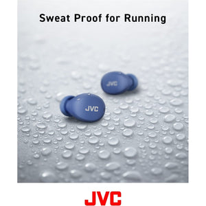 JVC HA-A6T-A - Écouteur Sans-Fil Intra-Auriculaire, Bluetooth 5.1, Avec Boitier de Recharge et Commande Tactile, Bleu - Simple Boutique