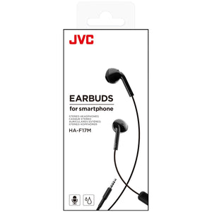 JVC HA-F17M-B - Écouteurs Filaires Intra-Auriculaires avec Télécommande et Microphone Intégrés, Noir - Simple Boutique