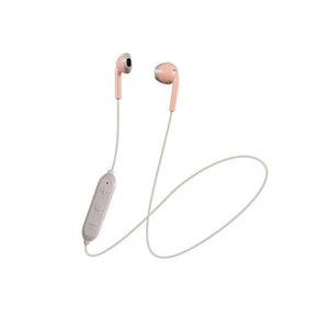 JVC HA-F19BT-PT Écouteurs Retro Bluetooth avec Microphone et Télécommande Rose - Simple Boutique