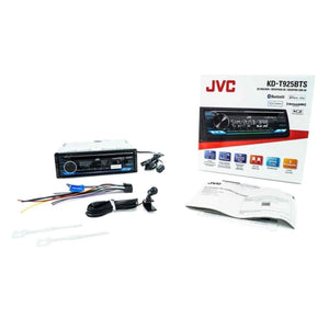 JVC KD-T925BTS - Lecteur CD 1-DIN pour Tableau de Bord, Bluetooth 4.2, Pour Voiture, Noir - Simple Boutique