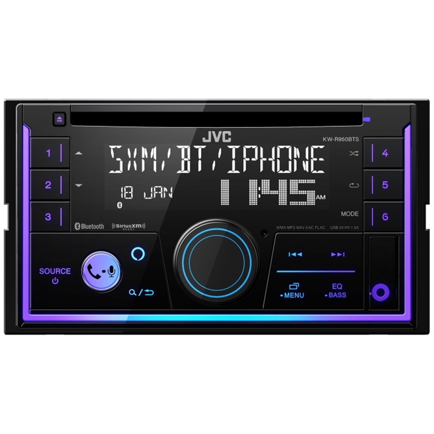 JVC KW-R950BTS - Radio/Récepteur Multimédia avec Lecteur CD et Bluetooth, Pour Voiture, Noir - Simple Boutique