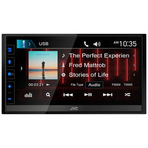 JVC - Récepteur Multimédia Numérique Avec Écran Tactile de 6.8", Contrôle Bluetooth, Pour Voiture, Noir - Simple Boutique