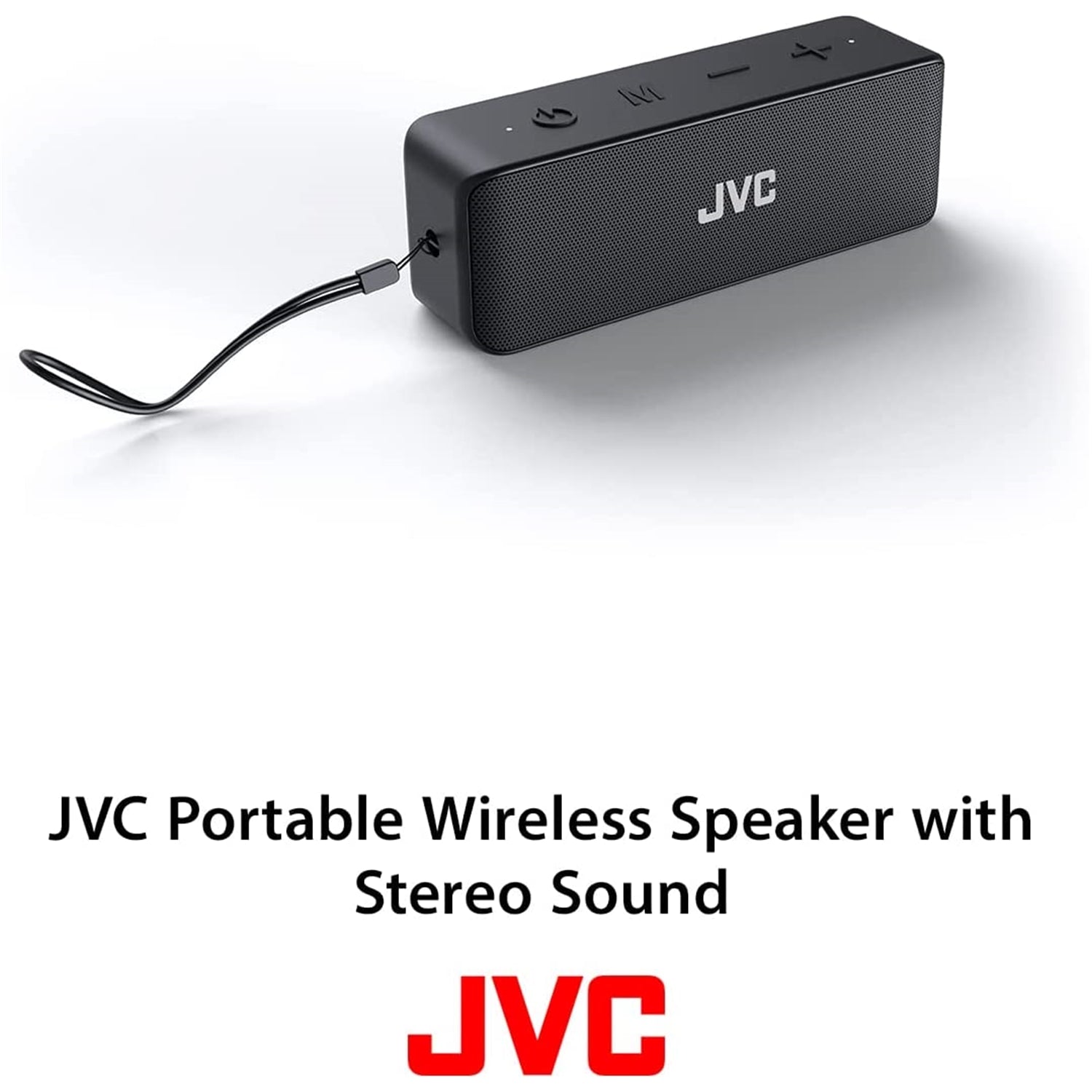 JVC SP-SQ4BT - Haut-Parleur Portable Sans-Fil, Bluetooth 5.0, Résistant à L'eau, Noir - Simple Boutique