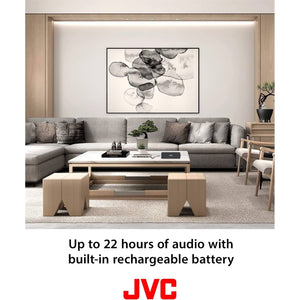 JVC SP-SQ4BT - Haut-Parleur Portable Sans-Fil, Bluetooth 5.0, Résistant à L'eau, Noir - Simple Boutique