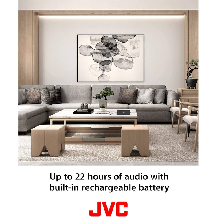 JVC SP-SQ4BT - Haut-Parleur Portable Sans-Fil, Bluetooth 5.0, Résistant à L'eau, Noir - Simple Boutique