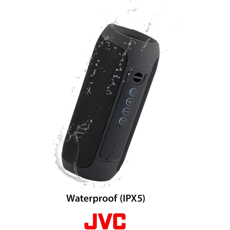 JVC SP-SX3BT - Haut-Parleur Portable Sans-Fil, Bluetooth 5.0, Résistant à L'eau, Noir - Simple Boutique